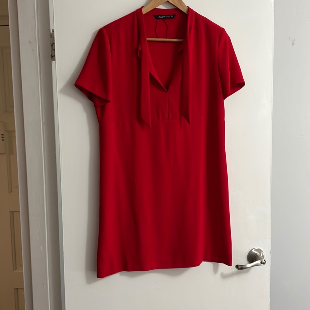 Zara red short dresd